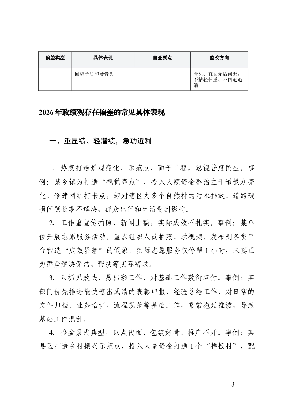2026年ZJG存在偏差问题对照检查清单表格.docx_第3页