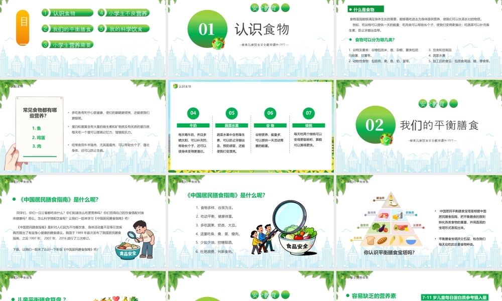 XX学校健康饮食安全教育小学生饮食与健康.pptx