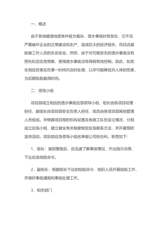 施工企业透水事故应急预案.docx