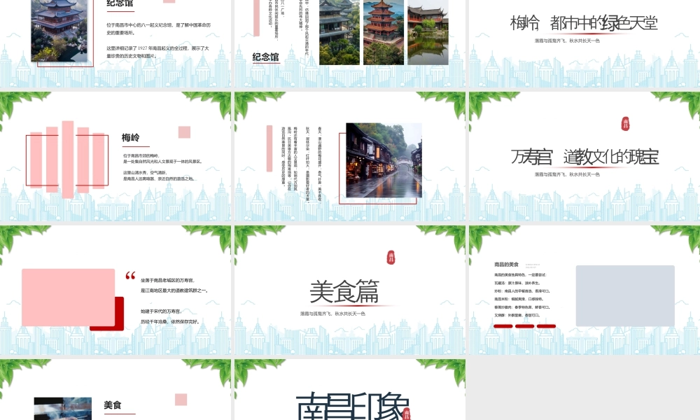 樟魂水韵灵秀之城南昌印象南昌旅游景点介绍.pptx