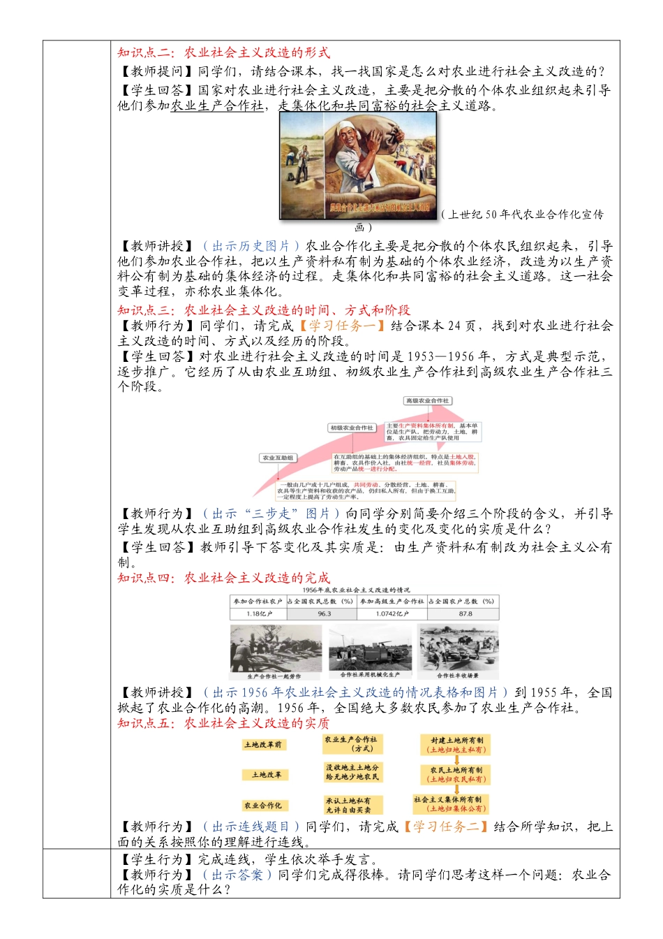 人教部编版八年级历史下册第五课三大改造建设的探索 教案.docx_第3页