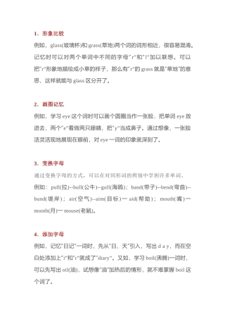 高中英语单词趣味记忆法.docx