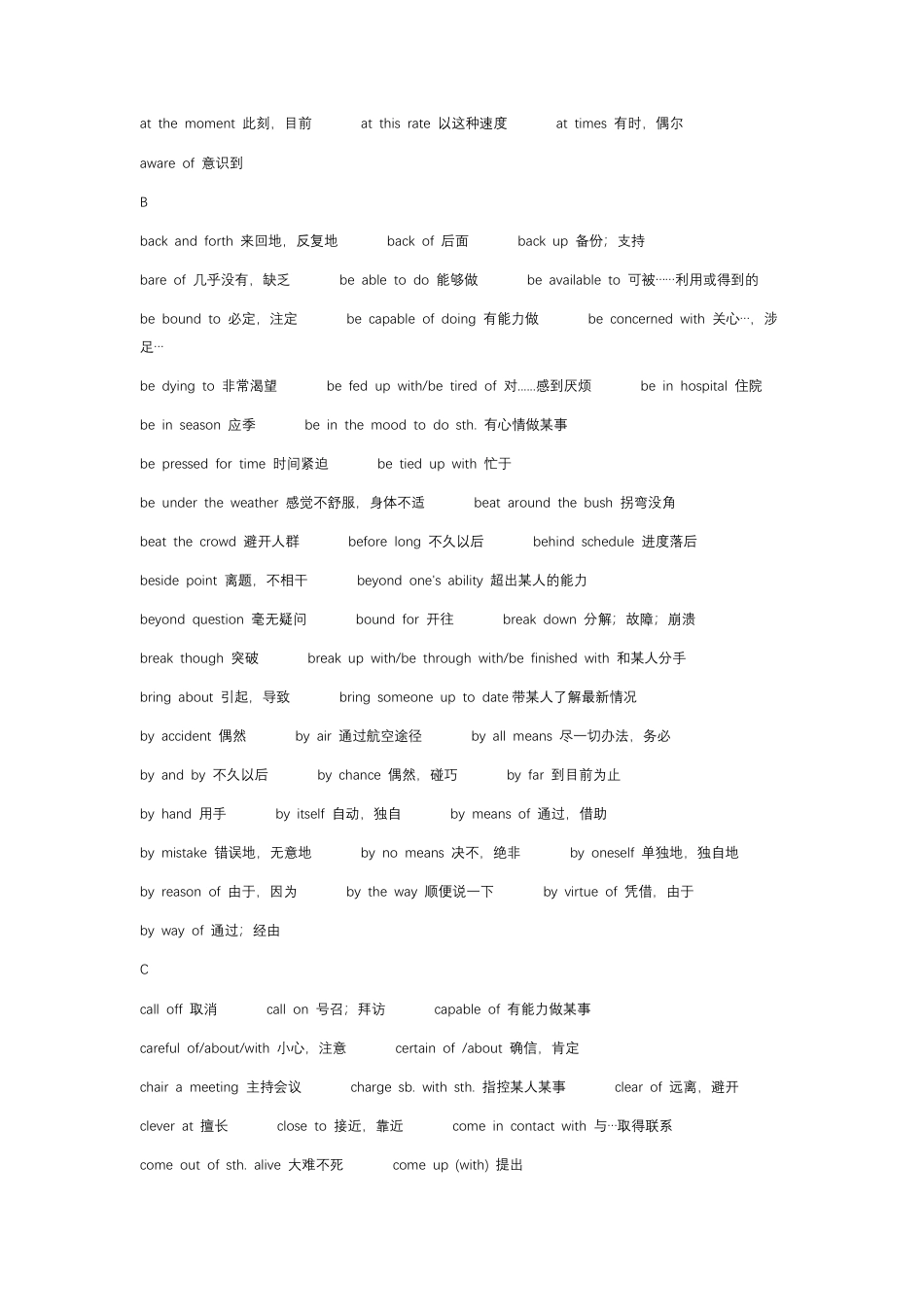 高中英语三年重点词块总结.docx_第2页