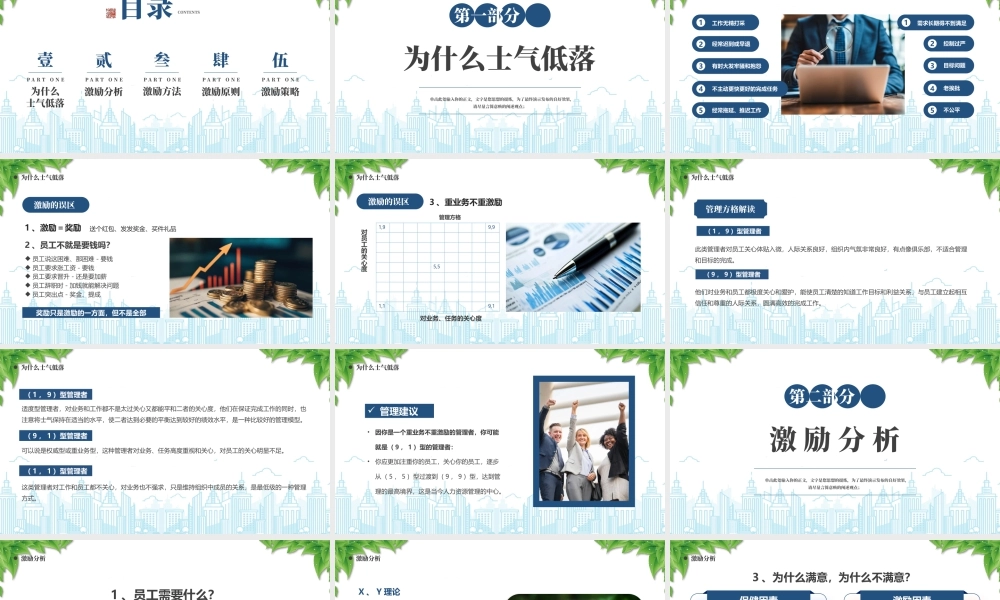 企业培训课件如何有效激励员工激励方法激励原则.pptx