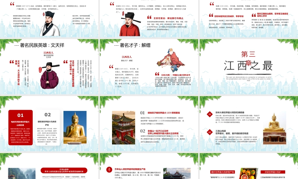丝绸之路通道与红色文化发源地江西旅游攻略美食介绍.pptx