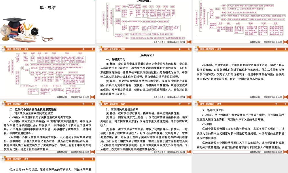 选择性必修1　第18单元　单元总结.pptx