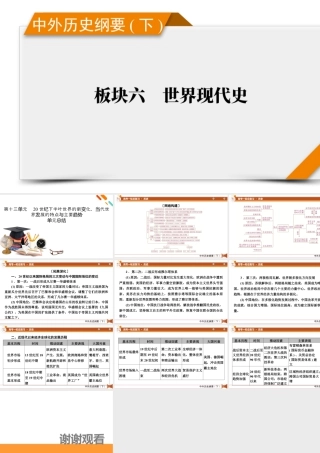 中外历史纲要(下)　板块6　第13单元　单元总结.pptx