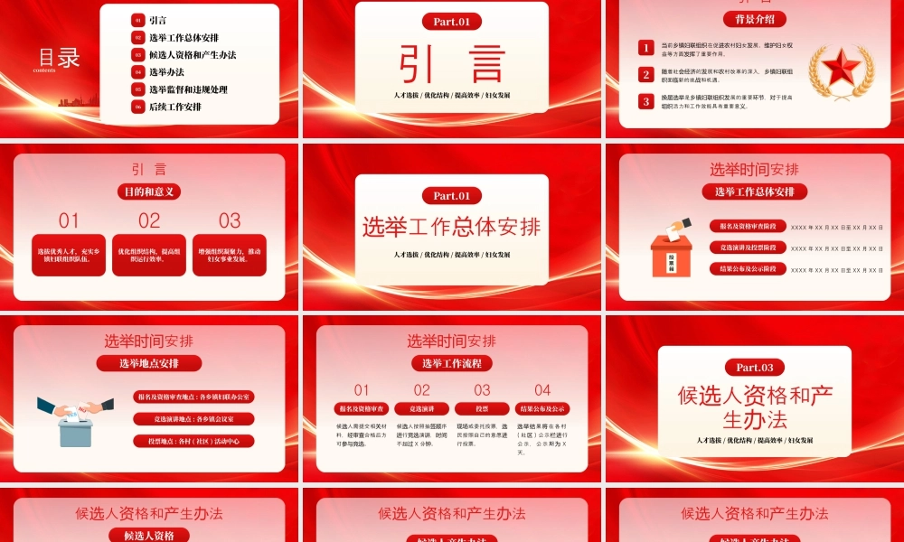 选举新妇联共筑妇女梦凝聚共识共创辉煌巾帼力量再集结.pptx