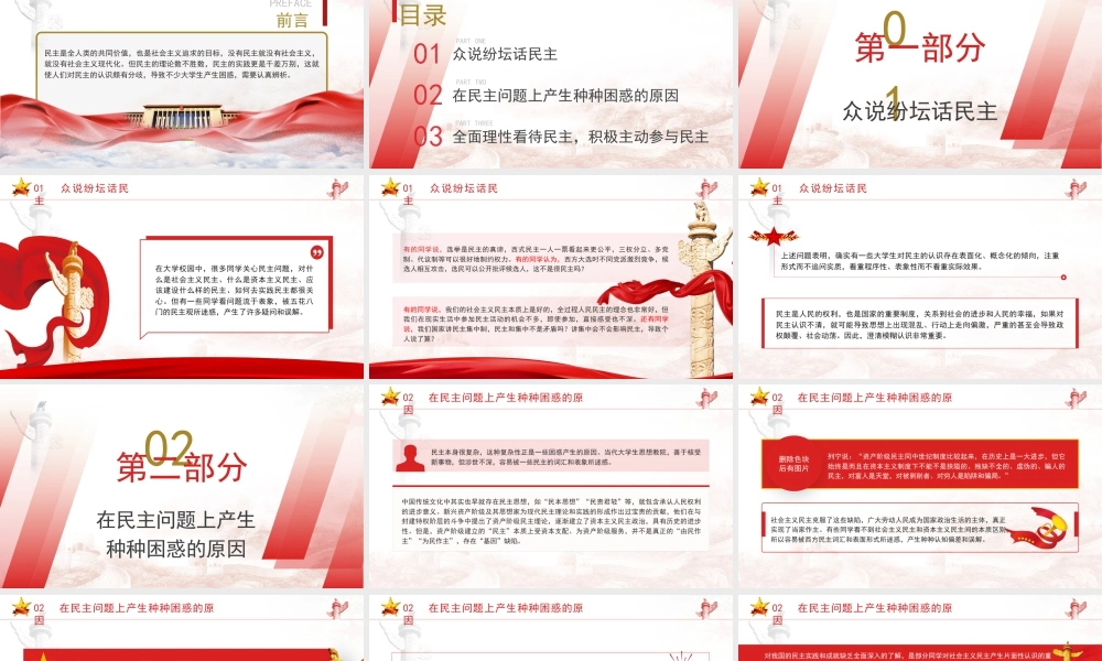 大学生党课-究竟应该怎样看待民主.pptx