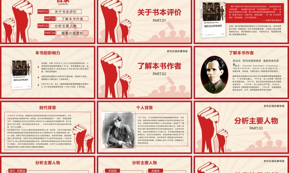 读书分享《钢铁是怎样炼成的》.pptx