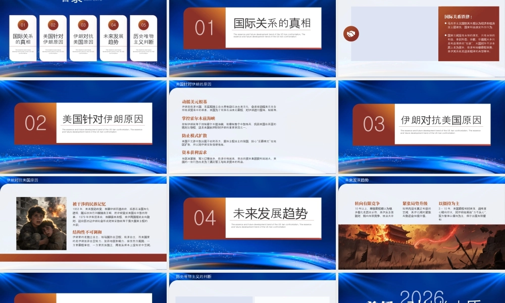 美国伊朗对抗的本质和未来发展趋势分析.pptx