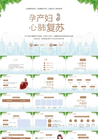 孕产妇心肺复苏急救培训心脏骤停原因心脏骤停后果心肺复苏病因排查.pptx
