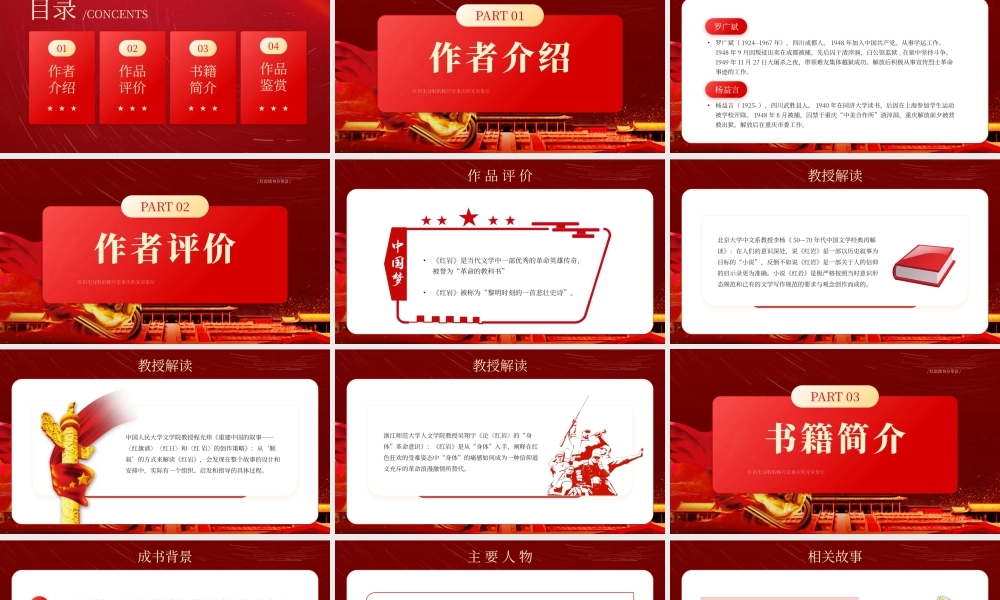 红色红岩读书分享会 .pptx