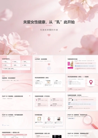 关爱女性健康 预防乳腺疾病.pptx
