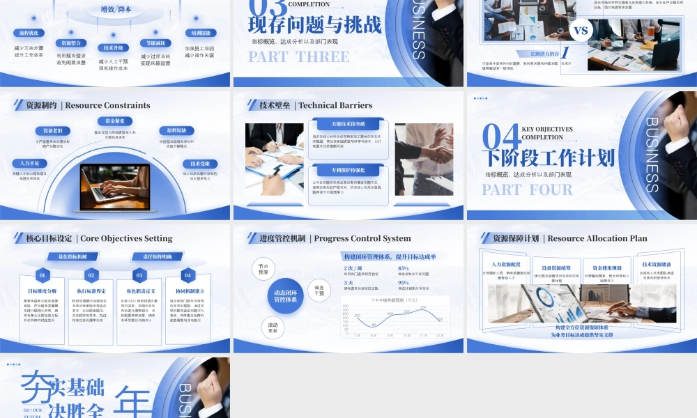 蓝色商务季度工作总结汇报 .pptx