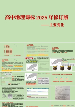 高中地理课程标准2025年修订版解读.pptx
