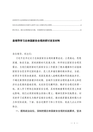 2026年领导在总体国家安全观中心组学习会上的研讨发言材料.docx