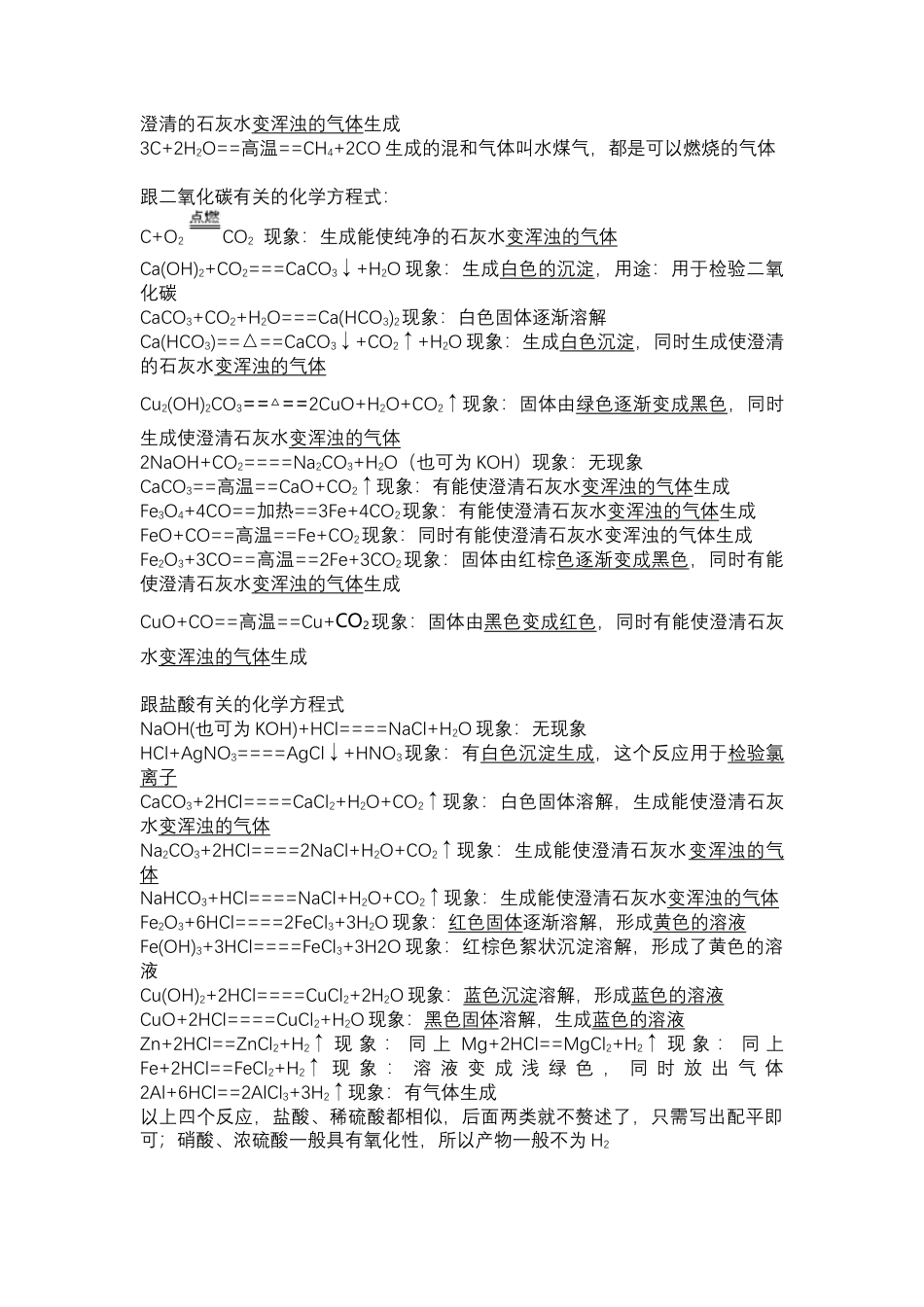 初中复习资料：化学方程式总结.docx_第2页
