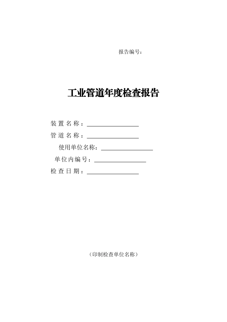 工业管道年度检查报告.docx_第1页