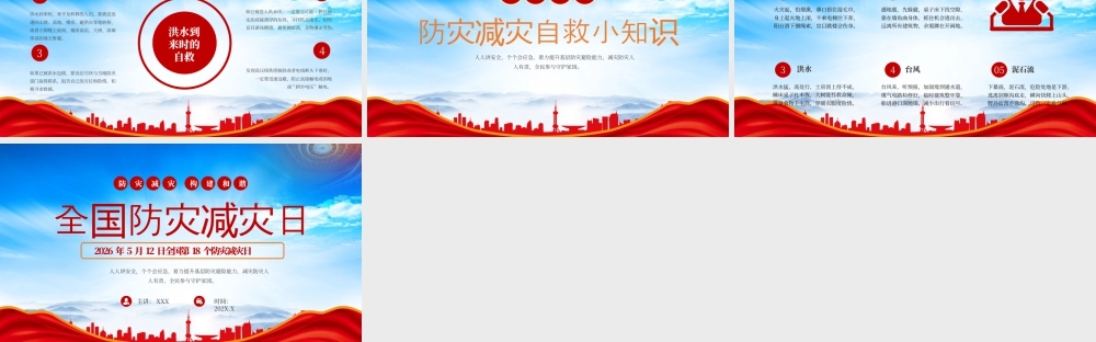 2026年5月12日全国第18个防灾减灾日防灾减灾自救小知识.pptx