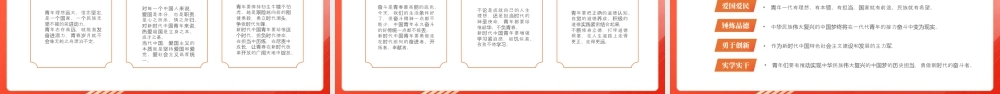 红色简约五四青年节介绍 .pptx