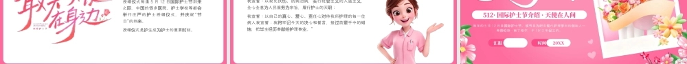 粉红色简约风国际护士节介绍.pptx