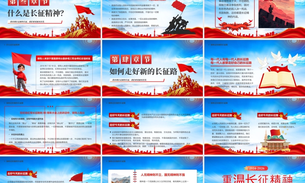 重温长征精神现在是新的长征我们要重新再出发.pptx