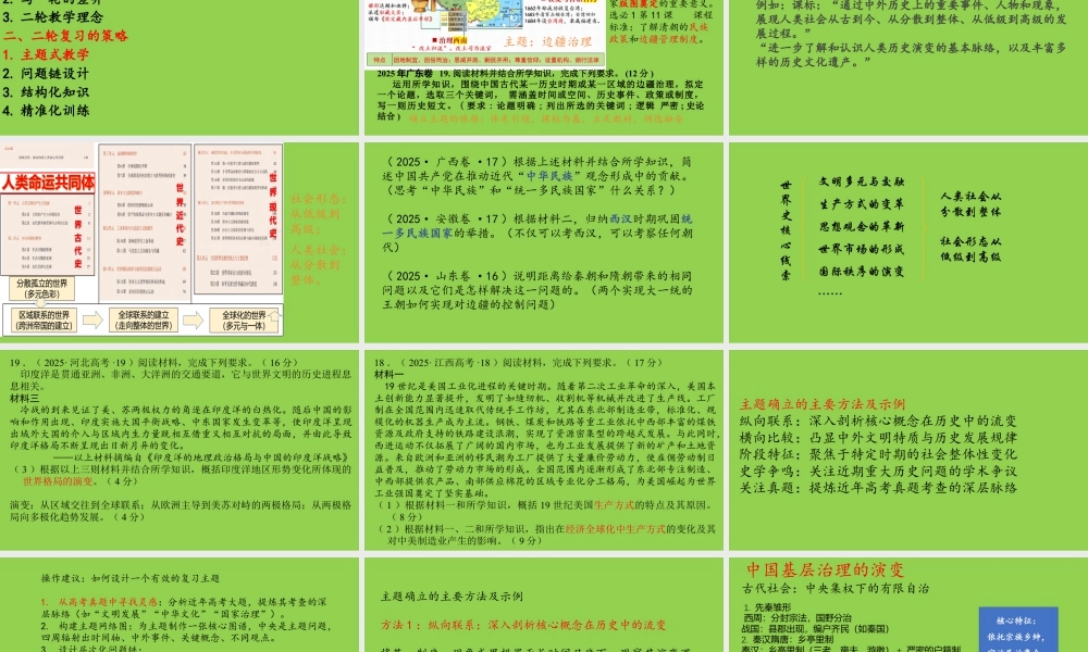 2026年高考历史二轮复习备考建议.pptx