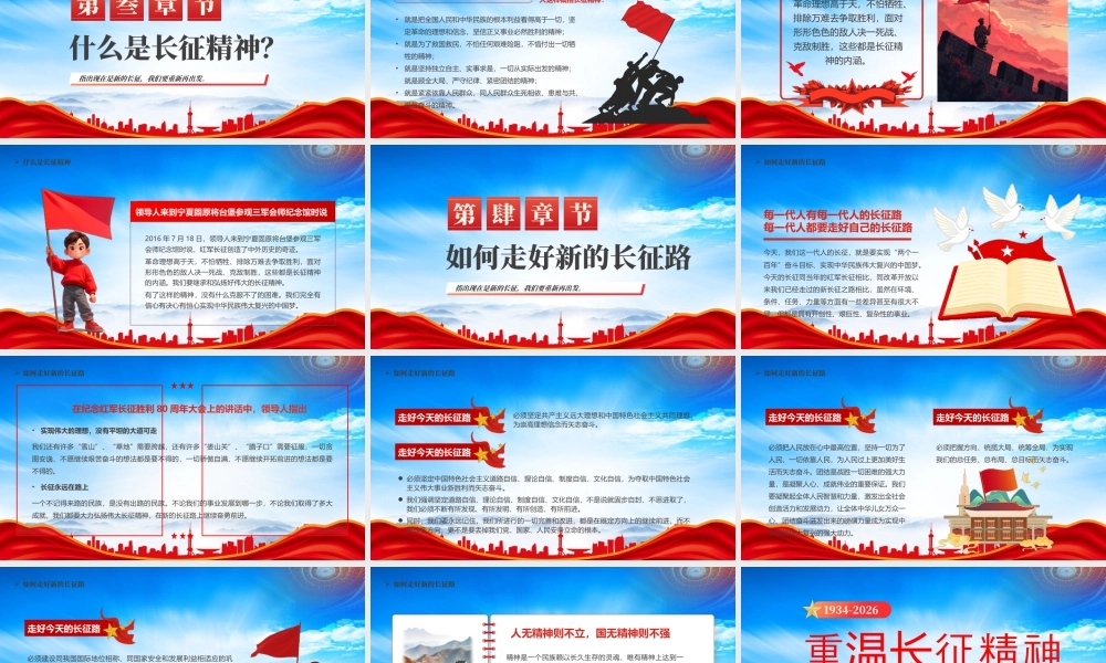 重温长征精神重走长征路长征精神永不过时.pptx