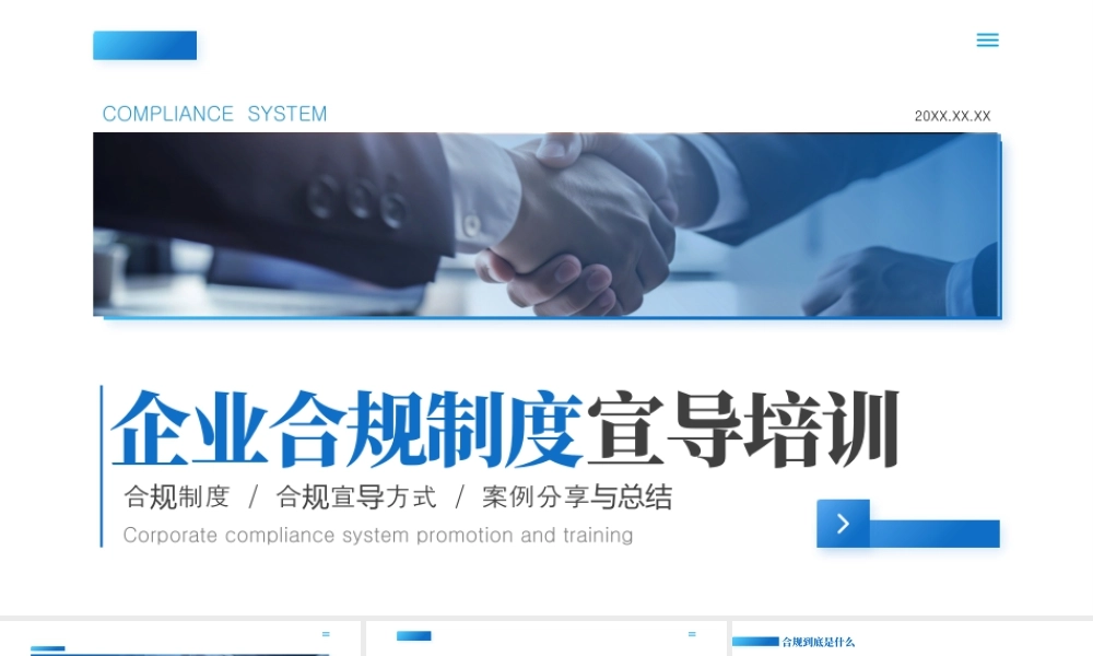 蓝色企业制度培训.pptx