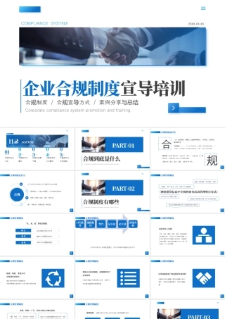 蓝色企业制度培训.pptx