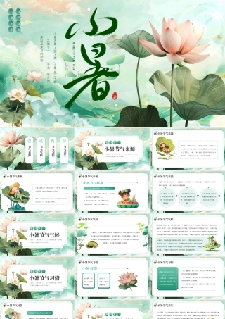 绿色小暑节气介绍.pptx