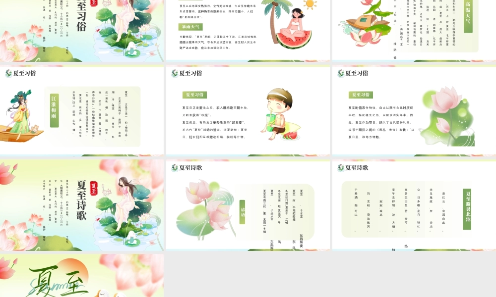 夏至已至节气介绍.pptx
