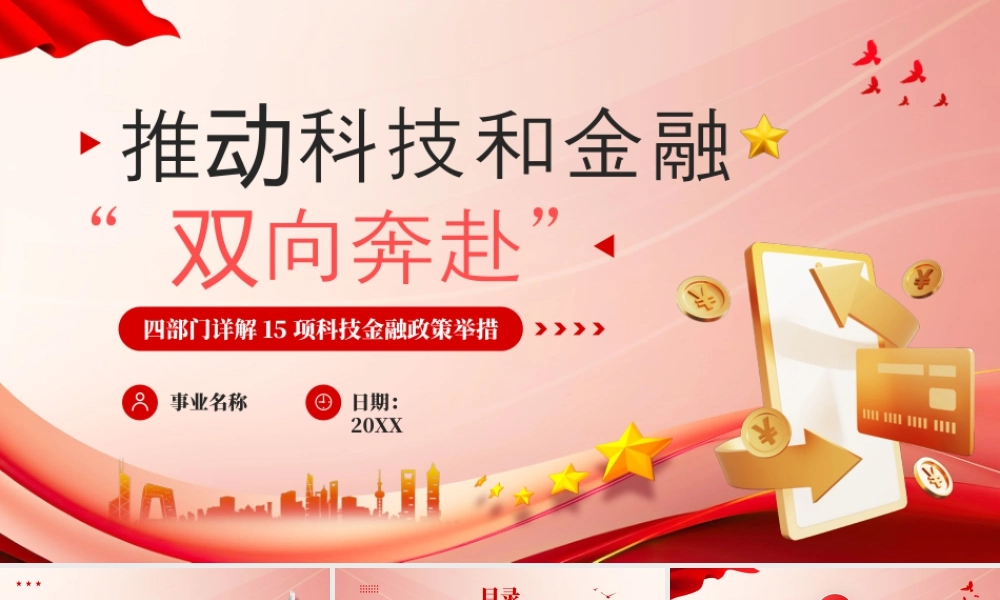 2025年15项科技金融政策举措详解.pptx