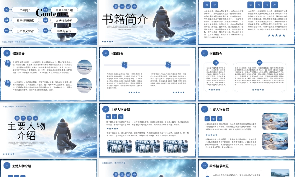 蓝色简约林海雪原读书分享 .pptx