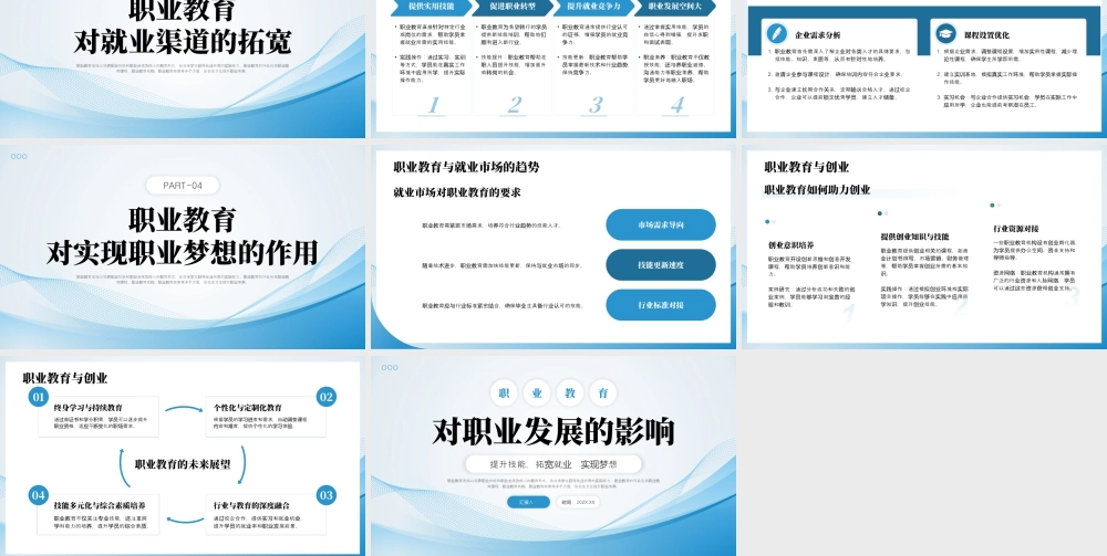 绿色简约职业教育培训 .pptx