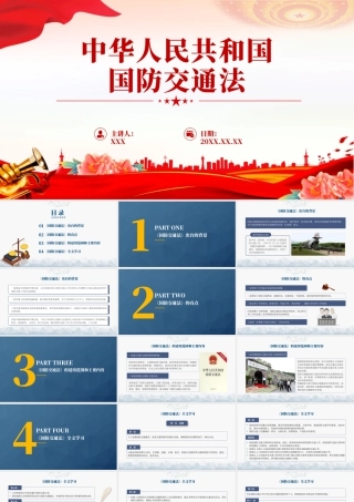 中华人民共和国国防交通法学习解读专题宣讲PPT课件.PPTX