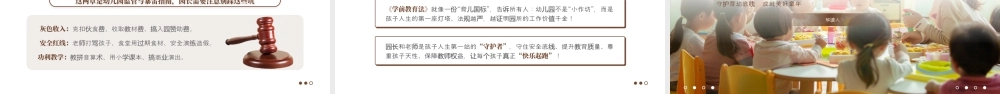 棕色简约学前教育法解读 .pptx