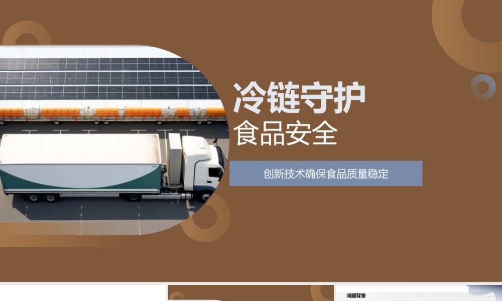 冷链运输温控卫生方案保障食品安全.pptx