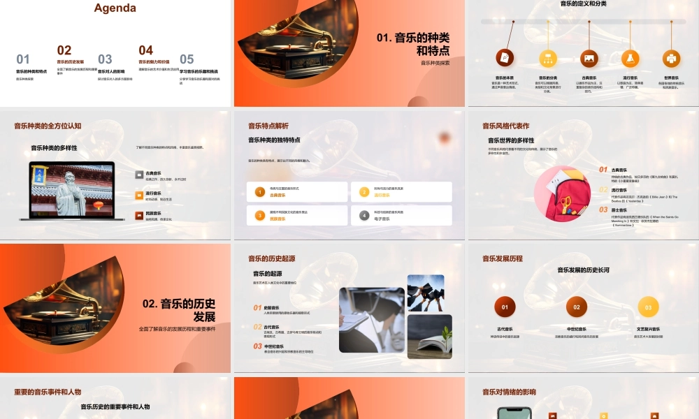 音乐历史风格种类对情绪大脑健康艺术影响.pptx