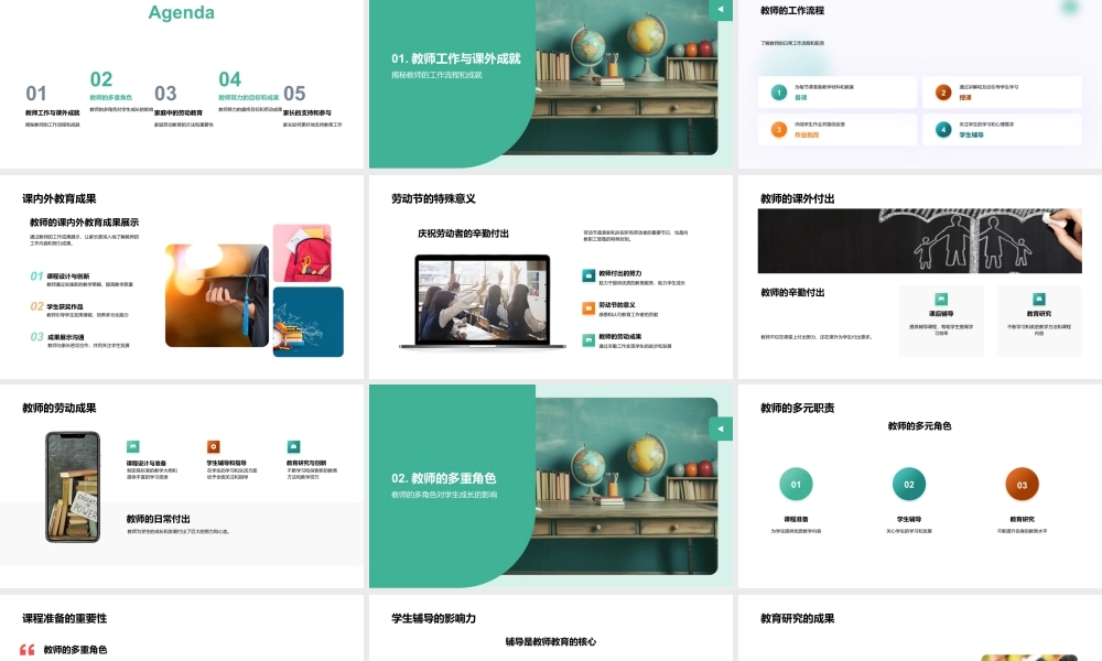 教师劳动颂家校共育教育成果.pptx