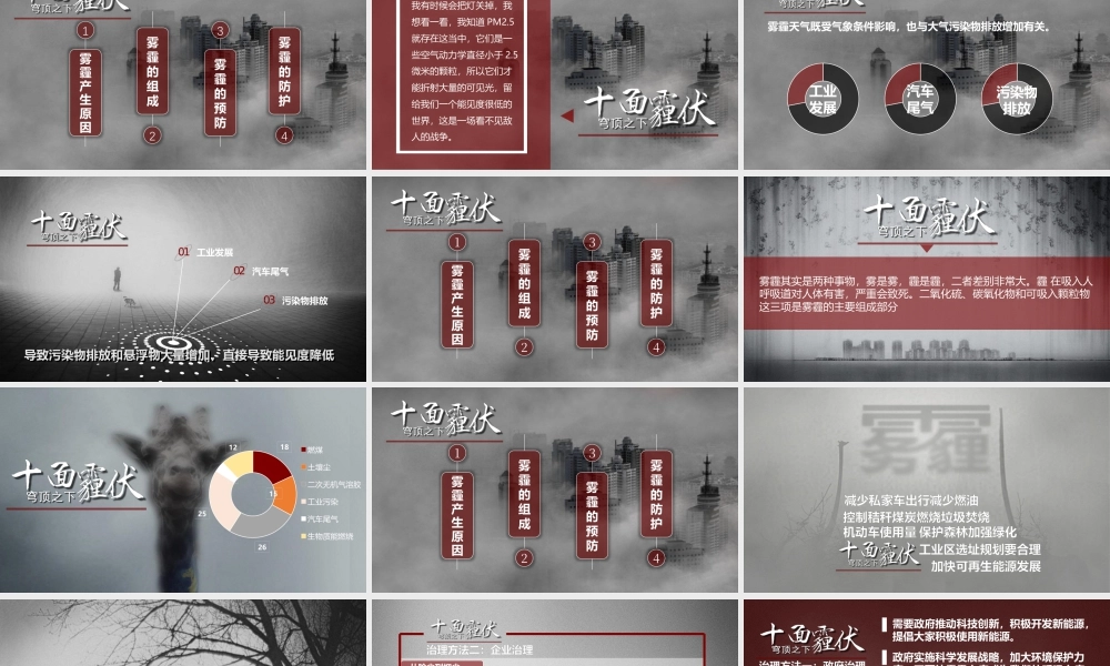 雾霾防治低碳生活科普宣传课件.pptx