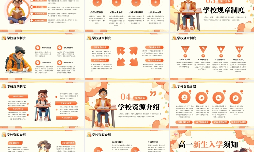 高一新生入学须知及学校指南.pptx