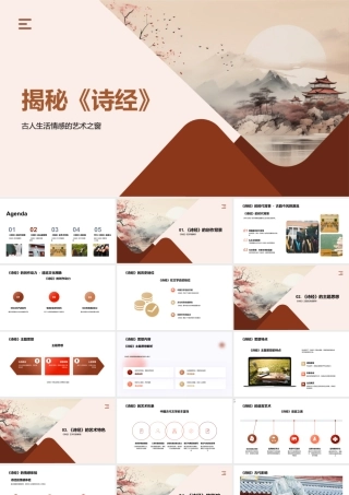 诗经探源古人生活情感艺术语言与历史卷轴.pptx