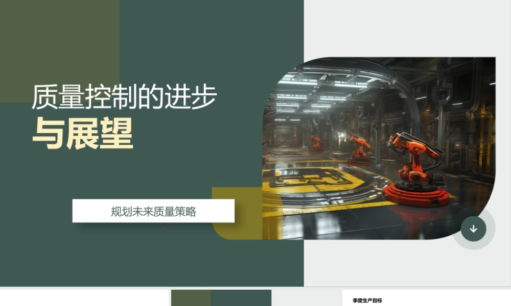 工业机械质量控制季度总结生产目标达标改进措施.pptx