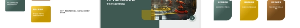 工业机械质量控制季度总结生产目标达标改进措施.pptx