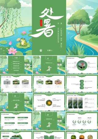 处暑二十四节气PPT模板.pptx