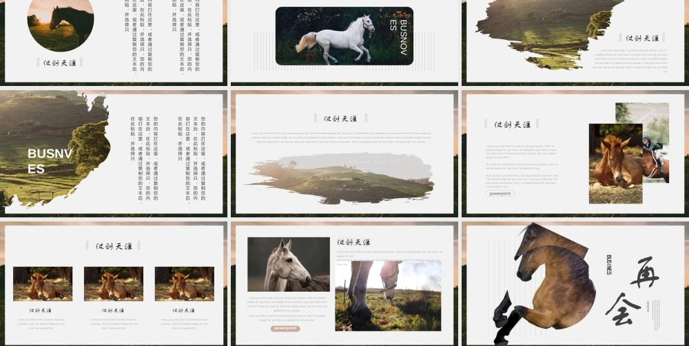 “一人一马仗剑天涯”通用商务汇报.pptx