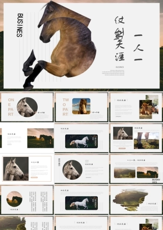 “一人一马仗剑天涯”通用商务汇报.pptx