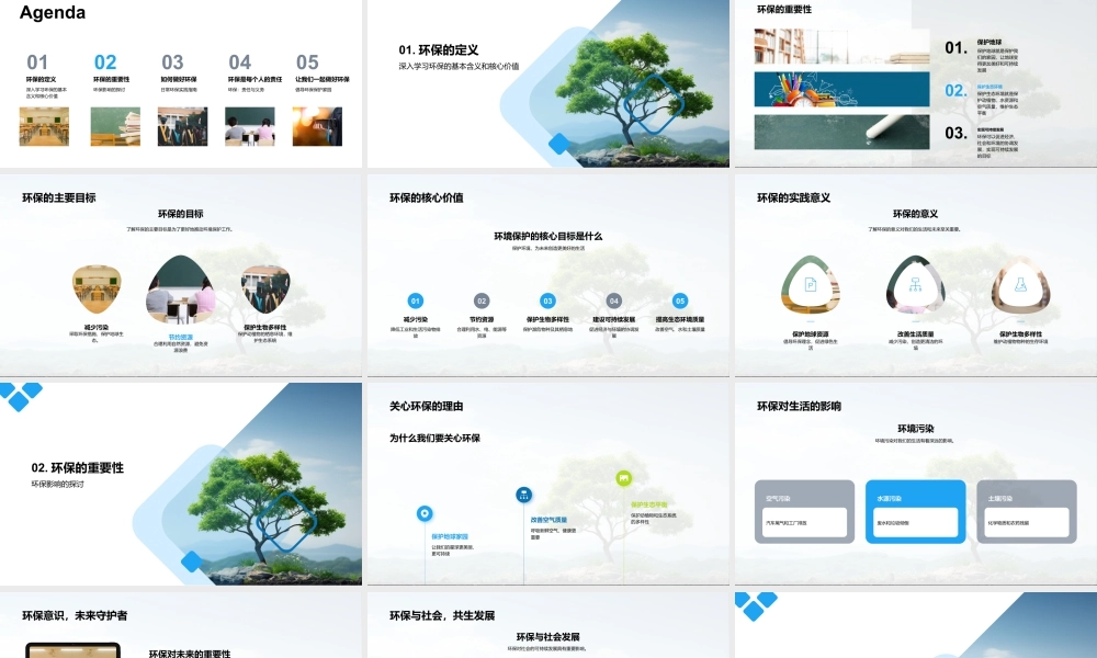 环保生活践行理念节约资源保护生态.pptx